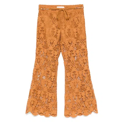 ZIMMERMANN PANTS BROWN