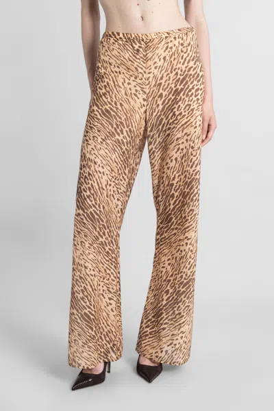 ZIMMERMANN PANTS IN ANIMALIER LINEN