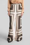 Zimmermann Geometric-print Trousers In Neutral