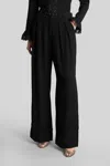 Zimmermann Pleated Trousers With Belt In Black