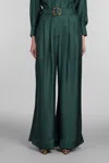 Zimmermann Pants In Green Silk In Green