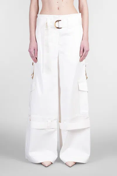 Zimmermann Pants In White Cotton