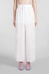 Zimmermann Halliday Wide-leg Trousers In Bianco
