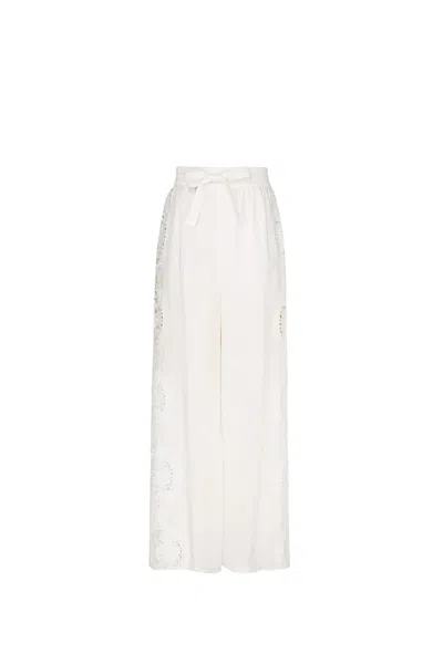 Zimmermann Pants In Ivory