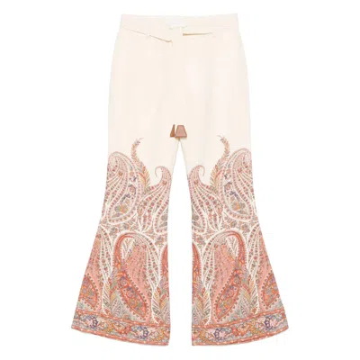 Zimmermann Pants Neutral In Pink