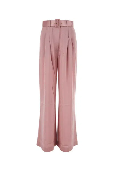 Zimmermann Trousers In Pink