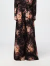 Zimmermann Silk Illustration Flared Trousers In Black