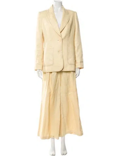 Pre-owned Zimmermann Pantsuit In Yellow