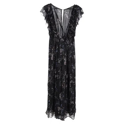 Zimmermann Paradiso Floral Print Jumpsuit In Multicolor Silk In Black