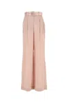 Zimmermann High Waist Silk Tuck Wide Leg Pant