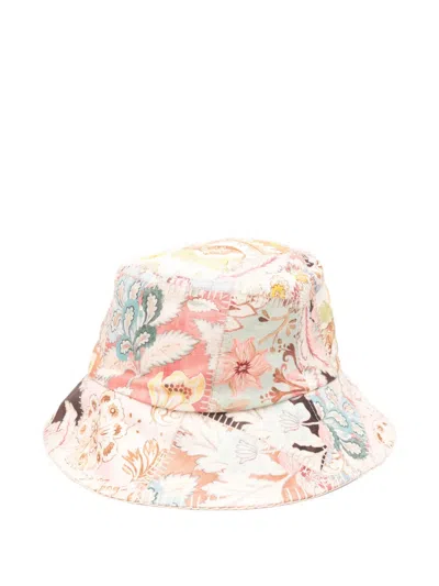 ZIMMERMANN PATCHWORK FLORAL HAT