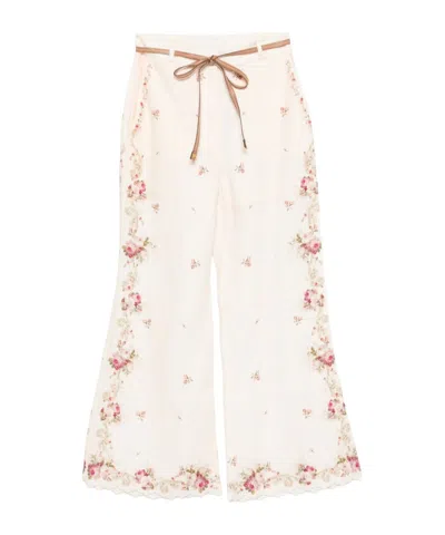 ZIMMERMANN ZIMMERMANN PATIENCE BELTED FLARE PANTS
