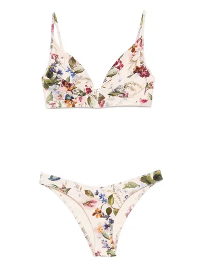 Zimmermann Patience Bikini In White