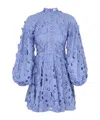 Zimmermann Womens Jacaranda Patience Long-sleeve Cotton Mini Dress Xs In Blue