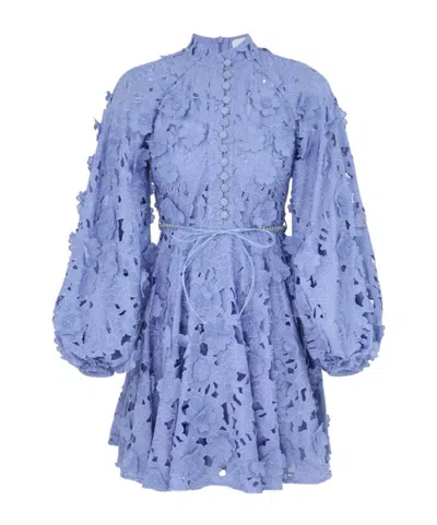 ZIMMERMANN ZIMMERMANN PATIENCE LONG SLEEVE MINI DRESS