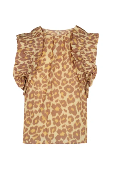 Zimmermann Patience Sleeveless Top In Brown
