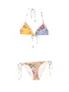 Zimmermann Triangle Bra Top With Removable Cups - Woman's Medium Coverage In Multi