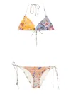 Zimmermann Womens Spliced Print Patience Spliced Tri Bikini Set In Multi