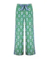 Zimmermann Silk Swing Skirt Waist Belted Midi In Green