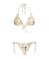 Zimmermann Everley Ring Tie Two-piece Swimsuit In Nude