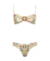 Zimmermann Pattern Swimsuit Top And Swimsuit Pants In Nude