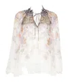 Zimmermann Patterned Blouse In White