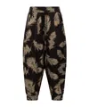 Zimmermann Valiant Harem Floral-print Silk Pants In Black