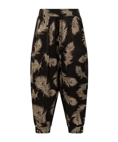 Zimmermann Patterned Casual Trousers In Black