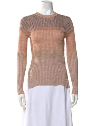 Pre-owned Zimmermann Patterned Crew Neck Sweater W/ Tags In Neutrals