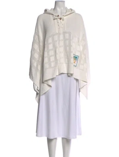 Pre-owned Zimmermann Patterned Crew Neck Sweater In White