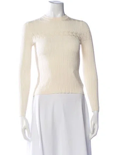 Pre-owned Zimmermann Patterned Crew Neck Top In Neutral