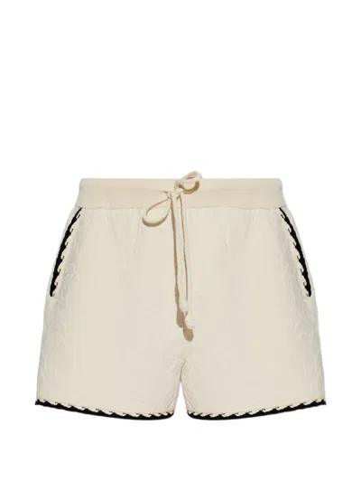 Zimmermann Patterned Drawstring Shorts In Neutral