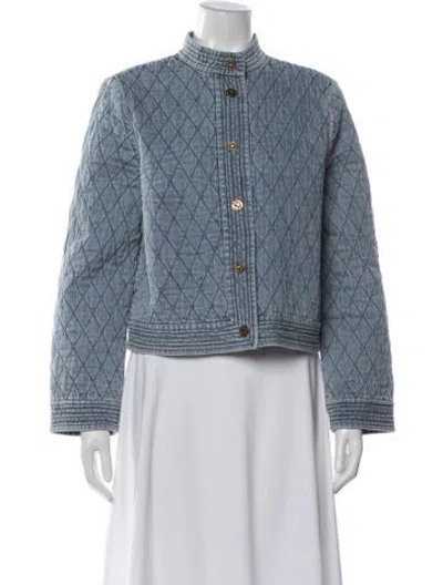 Pre-owned Zimmermann Patterned Jacket W/ Tags In Blue