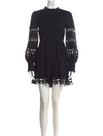 Pre-owned Zimmermann Patterned Jumpsuit In Black