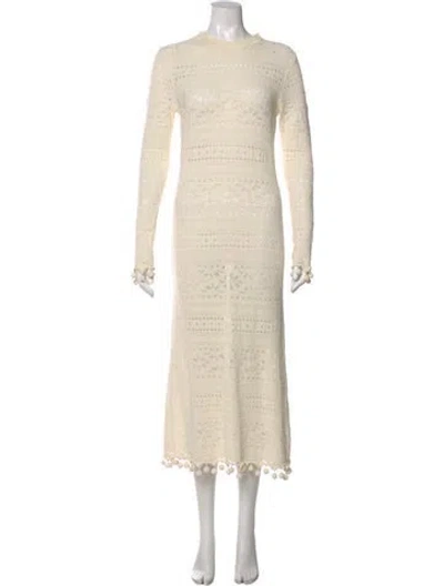 Pre-owned Zimmermann Patterned Long Dress In Neutral
