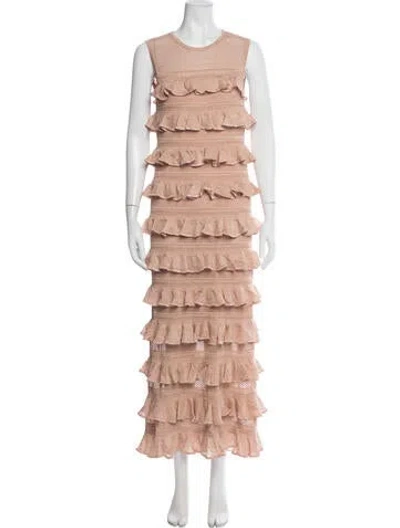 Pre-owned Zimmermann Patterned Long Dress W/ Tags In Multicolor