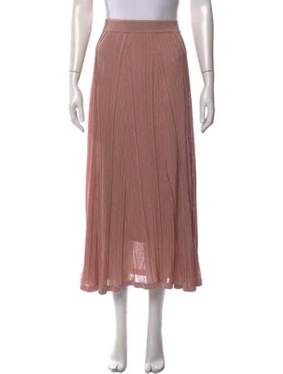 Pre-owned Zimmermann Patterned Long Skirt In Red