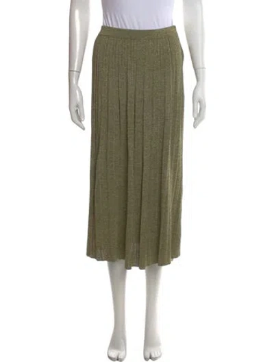 Pre-owned Zimmermann Patterned Midi Length Skirt In Green