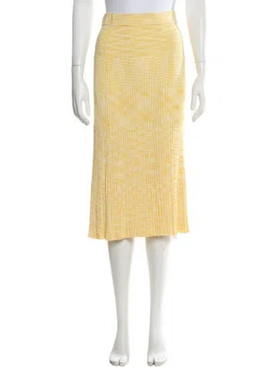 Pre-owned Zimmermann Patterned Midi Length Skirt In Metallic/neutrals