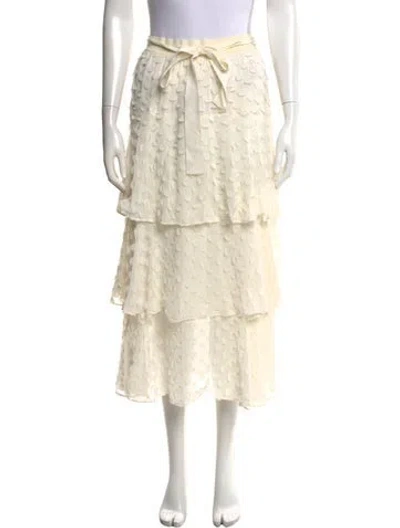 Pre-owned Zimmermann Patterned Midi Length Skirt In Neutral