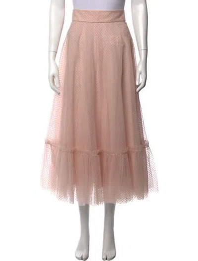 Pre-owned Zimmermann Patterned Midi Length Skirt In Pink