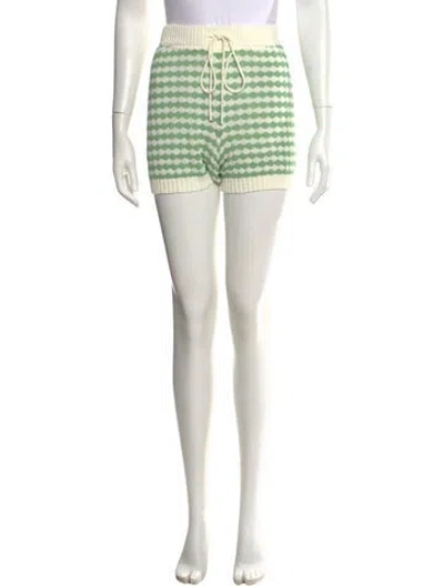Pre-owned Zimmermann Patterned Mini Shorts In Blue