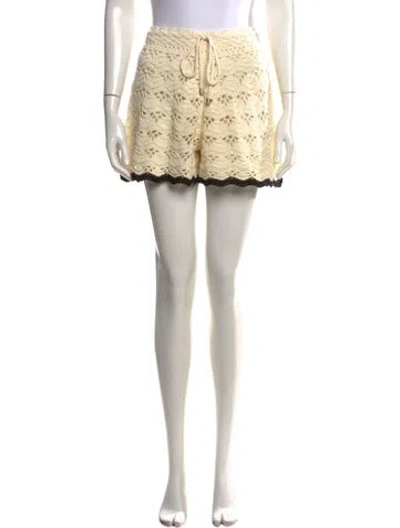 Pre-owned Zimmermann Patterned Mini Shorts In Neutrals