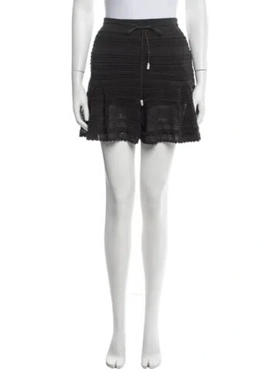 Pre-owned Zimmermann Patterned Mini Skirt In Grey