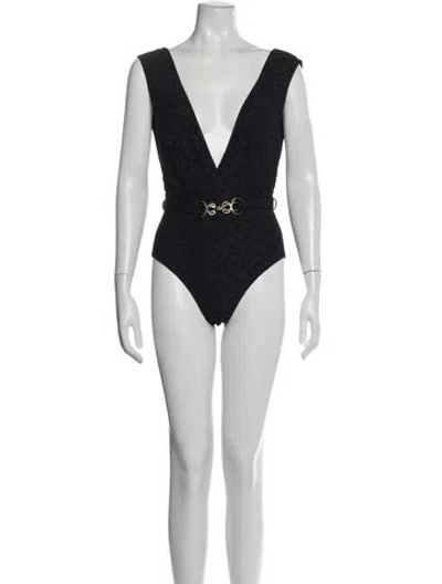 Pre-owned Zimmermann Patterned One-piece In Blue