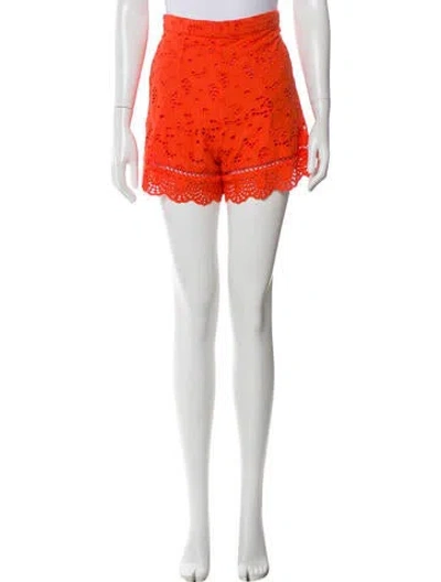 Pre-owned Zimmermann Patterned Scoop Neck Top In Orange