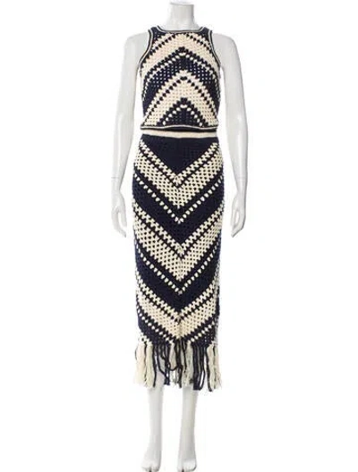 Pre-owned Zimmermann Patterned Skirt Set