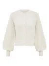 Zimmermann Pearl-embellished Cardigan In White