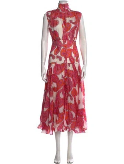 Pre-owned Zimmermann Peggy Long Dress In Pink