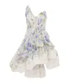 Zimmermann Natura Ruffled Organza Corset Minidress In White